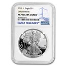 2019-S American Silver Eagle PF-70 NGC (Early Releases)