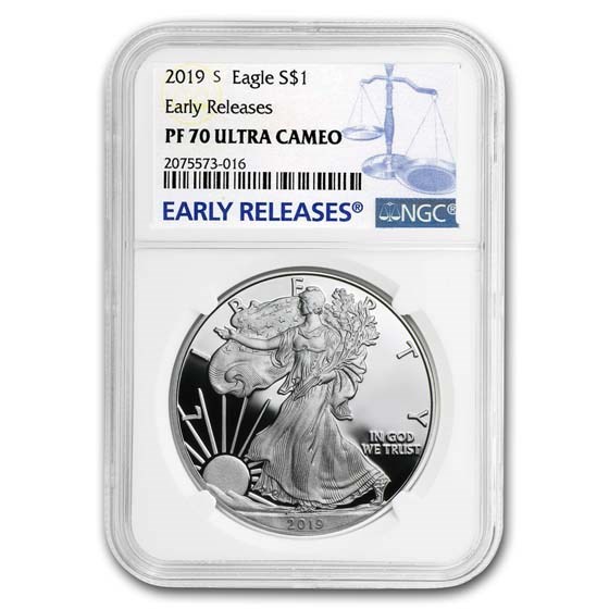 2019-S American Silver Eagle PF-70 NGC (Early Releases) 2019-S American Silver Eagle PF-70 NGC (Early Releases)