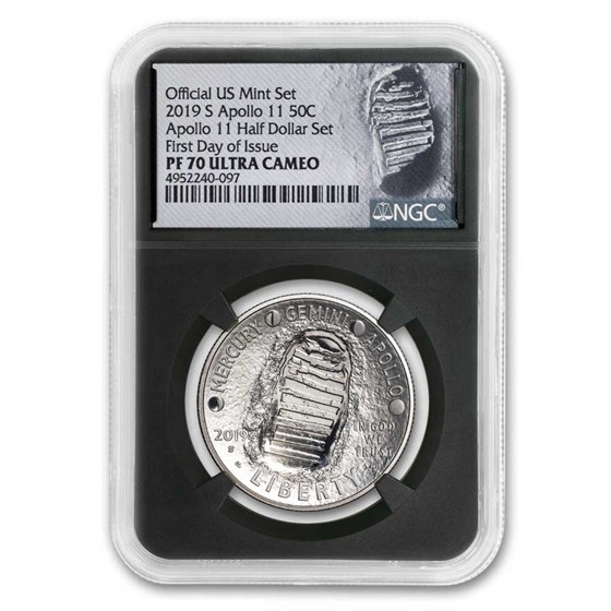 2019-S Apollo 11 50th Anniversary 1/2 Dollar PF-70 NGC (FDI) 2019-S Apollo 11 50th Anniversary 1/2 Dollar PF-70 NGC (FDI)