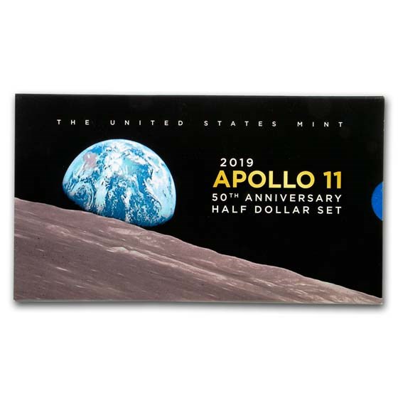 2019-S Apollo 11 50th Anniversary 1/2 Dollar Proof Set 2019-S Apollo 11 50th Anniversary 1/2 Dollar Proof Set