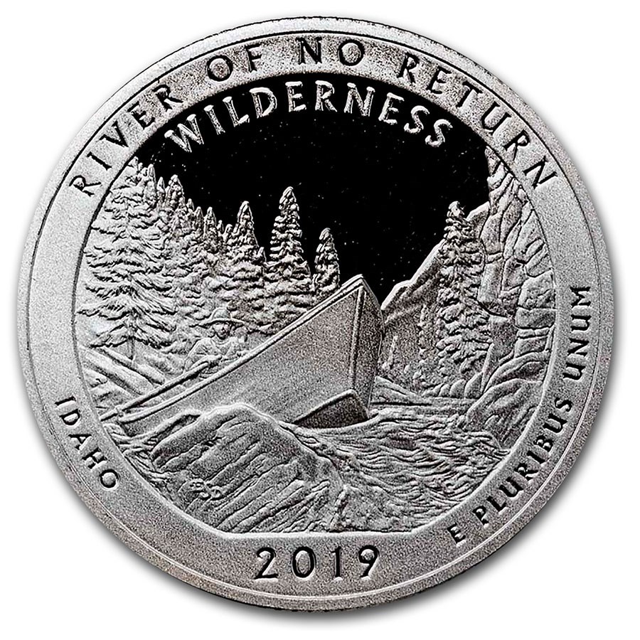 2019-S ATB Quarter Frank Church River of No Return Silver Proof