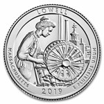 2019-S ATB Quarter Lowell National Park 40-Coin Roll BU