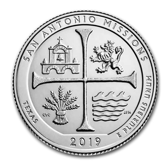 2019-S ATB Quarter San Antonio Historical Park Silver Proof 2019-S ATB Quarter San Antonio Historical Park Silver Proof