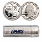 2019-S ATB Quarter San Antonio Park Proof 40-Coin Roll (Silver)