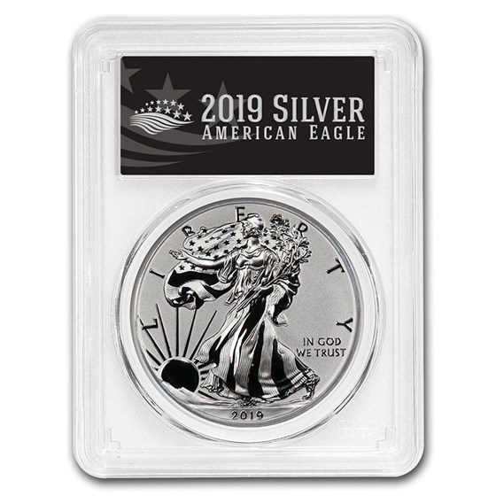 2019-S Enhanced Reverse PF Silver Eagle PR-70 PCGS (FDI, Black) 2019-S Enhanced Reverse PF Silver Eagle PR-70 PCGS (FDI, Black)