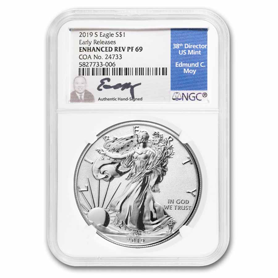 2019-S Enhanced Reverse Proof Silver Eagle PF-69 NGC FR