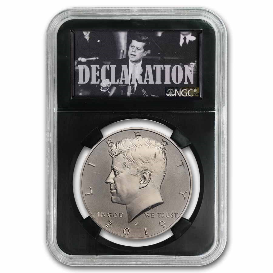 2019-S Kennedy Half Dollar Enhanced Rev PF-70 Apollo 11 NGC
