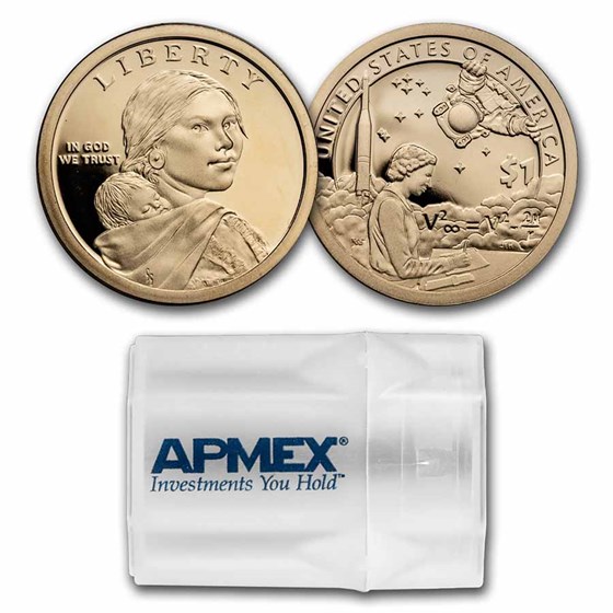 2019-S Native Amer $1 - Mary Golda Ross 20-Coin Roll Gem Proof