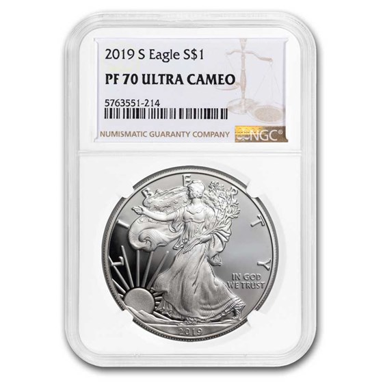 2019-S Proof American Silver Eagle PF-70 NGC 2019-S Proof American Silver Eagle PF-70 NGC
