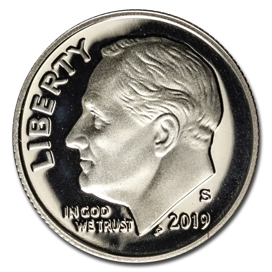 2019-S Roosevelt Dime Gem Proof 2019-S Roosevelt Dime Gem Proof