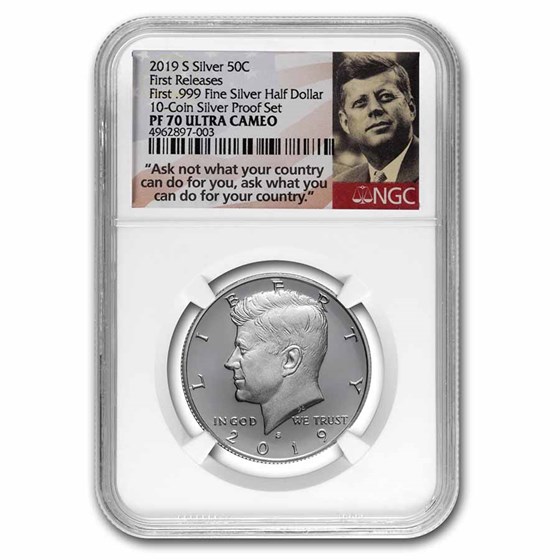 2019-S Silver Kennedy Half Dollar PF-70 NGC (FR) 2019-S Silver Kennedy Half Dollar PF-70 NGC (FR)
