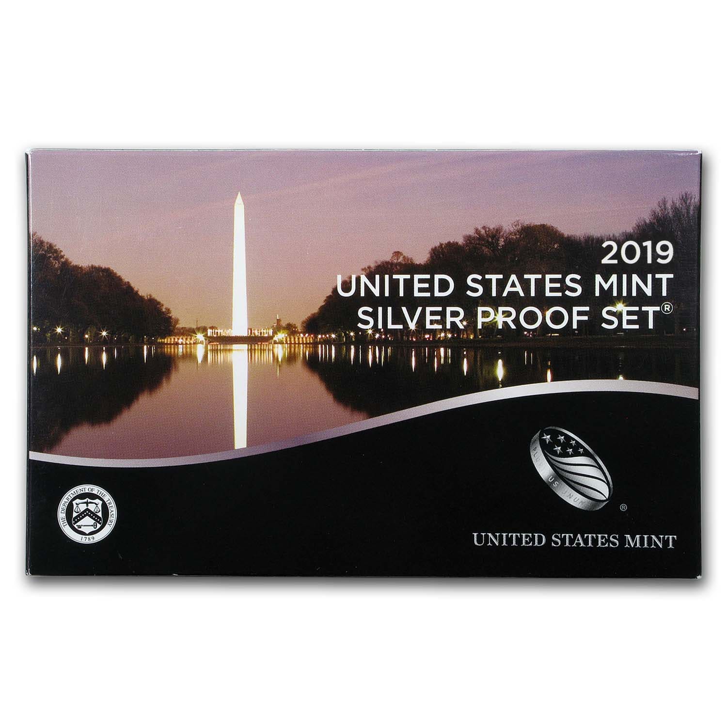 2019 S SILVER PROOF Set w BOX COA & W Reverse Lincoln Penny Cent 19RH 11 Coins 