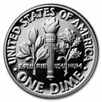 2019-S Silver Roosevelt Dime 50-Coin Roll Proof