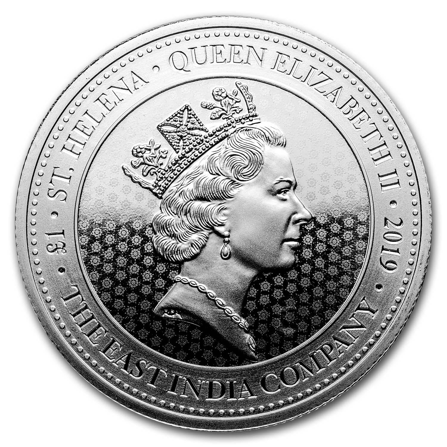 Buy 2019 Saint Helena 1 oz Silver £1 Spade Guinea Shield BU | APMEX