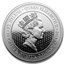 2019 Saint Helena 1 oz Silver £1 Spade Guinea Shield BU