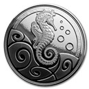 2019 Samoa 1 oz Silver Seahorse BU