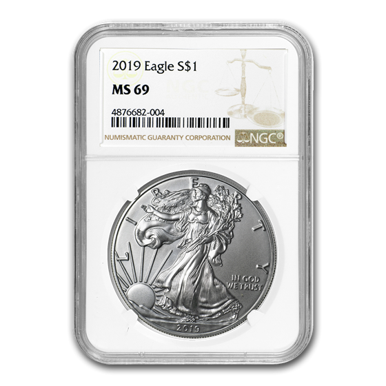 2019 Silver American Eagle MS-69 NGC 2019 Silver American Eagle MS-69 NGC
