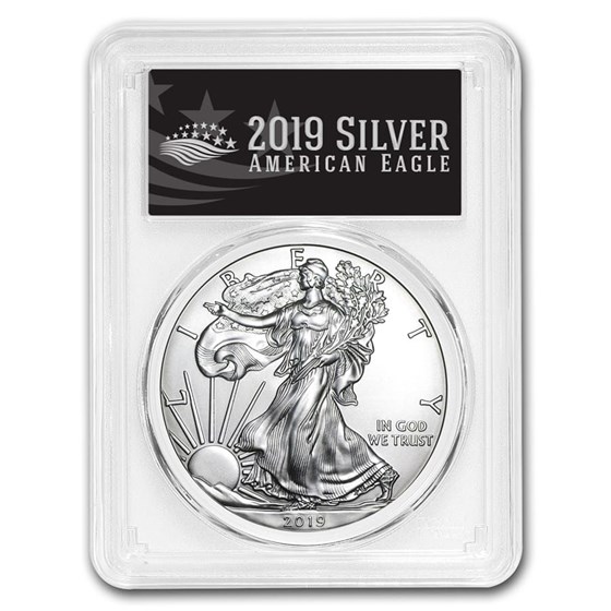 2019 Silver American Eagle MS-70 PCGS (FirstStrike® Black Label) 2019 Silver American Eagle MS-70 PCGS (FirstStrike® Black Label)