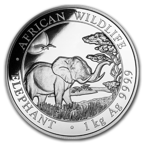 2019 Somalia 1 kilo Silver Elephant 2019 Somalia 1 kilo Silver Elephant