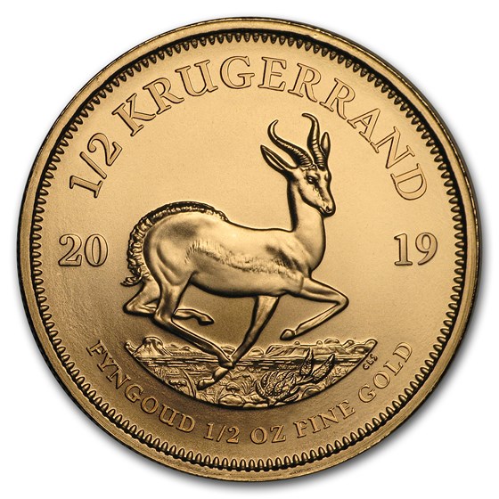 2019 South Africa 1/2 oz Gold Krugerrand 2019 South Africa 1/2 oz Gold Krugerrand