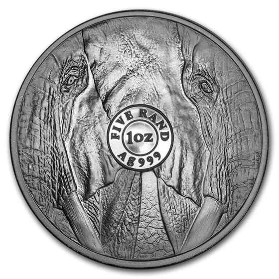 2019 South Africa 1 oz Silver Big Five Elephant BU 2019 South Africa 1 oz Silver Big Five Elephant BU