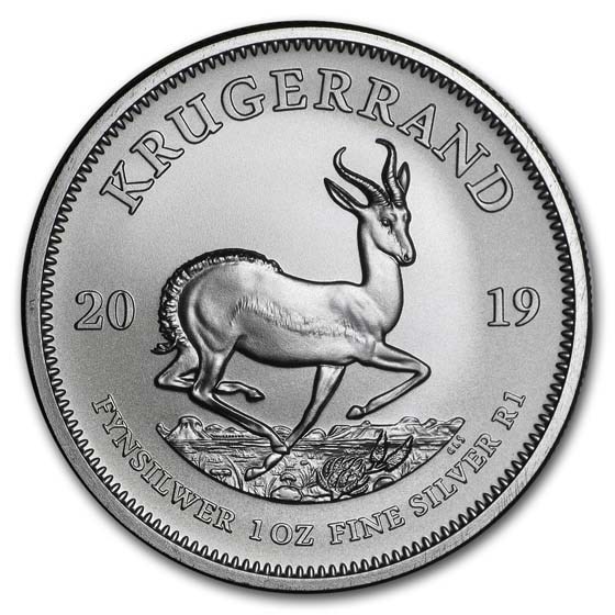 2019 South Africa 1 oz Silver Krugerrand BU 2019 South Africa 1 oz Silver Krugerrand BU