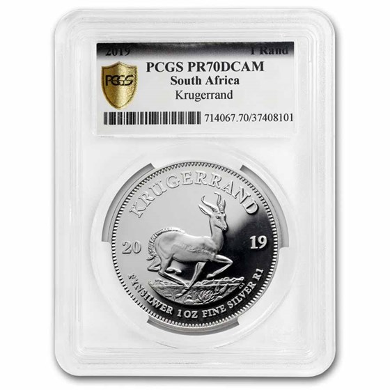 2019 South Africa 1 oz Silver Krugerrand PR-70 PCGS