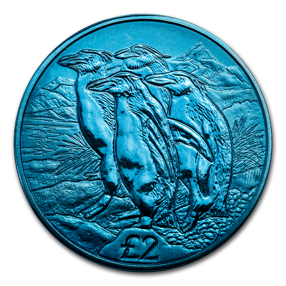 2019 South Georgia Blue Titanium £2: Macaroni Penguin 2019 South Georgia Blue Titanium £2: Macaroni Penguin
