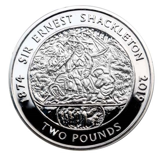2019 South Georgia Silver £2 Sir Ernest Shackleton Proof 2019 South Georgia Silver £2 Sir Ernest Shackleton Proof