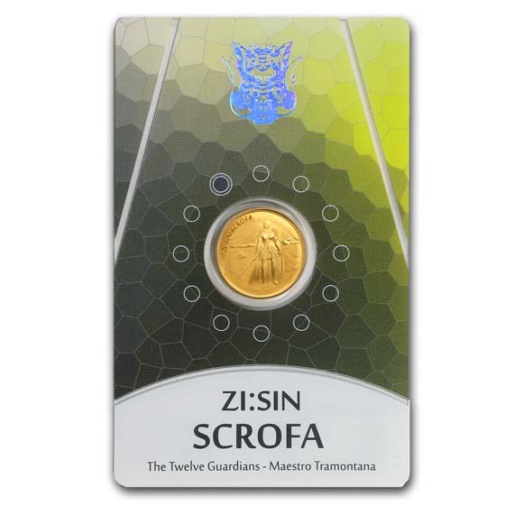 2019 South Korea 1/10 oz Gold ZI:SIN Scrofa BU (in Assay Card) 2019 South Korea 1/10 oz Gold ZI:SIN Scrofa BU (in Assay Card)