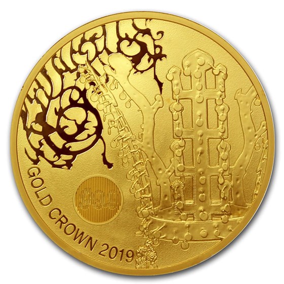 2019 South Korea 1 oz Gold Crown BU