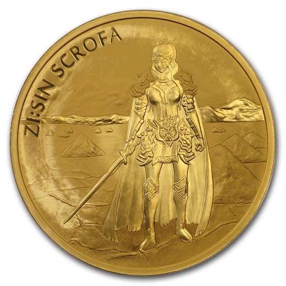 2019 South Korea 1 oz Gold ZI:SIN Scrofa BU