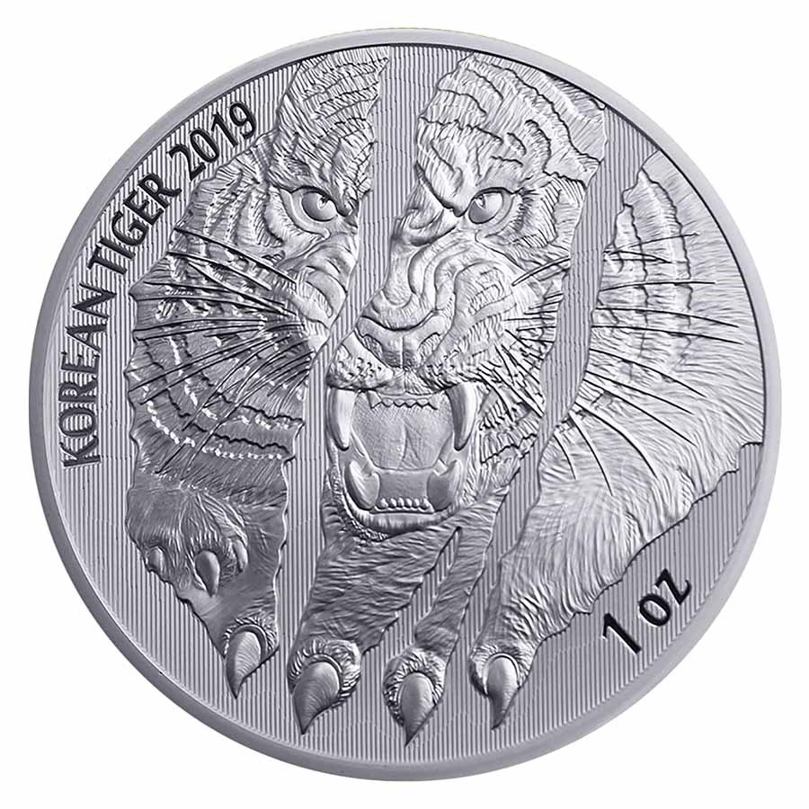 Buy 2019 South Korea 1 oz Silver Tiger Proof Lenticular (no box) | APMEX