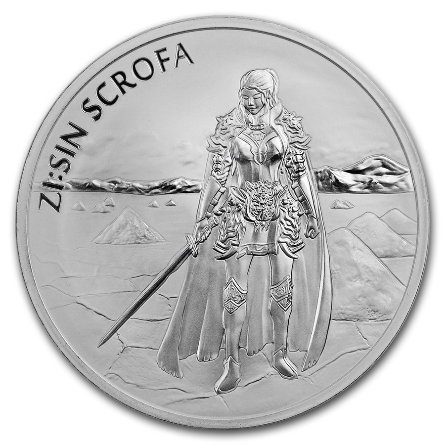 2019 South Korea 1 oz Silver ZI:SIN Scrofa BU