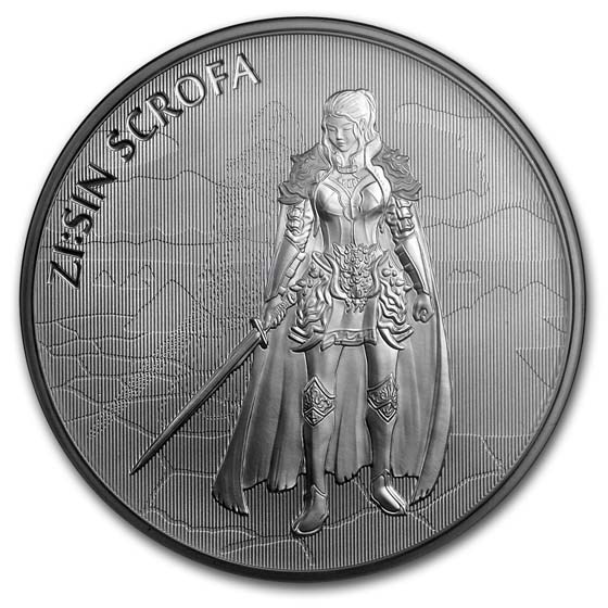 2019 South Korea 1 oz Silver ZI:SIN Scrofa Proof (Eclipse)