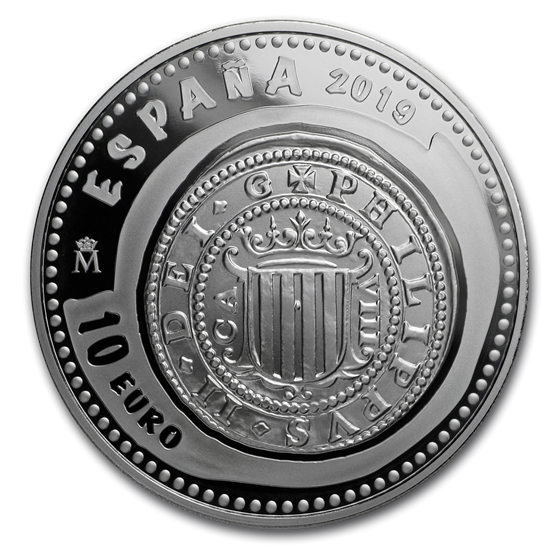 2019 Spain Proof Silver €10 Jewels of Numismatics 8 Reales 2019 Spain Proof Silver €10 Jewels of Numismatics 8 Reales