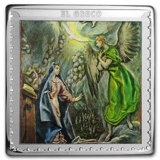 2019 Spain Proof Silver €10 Prado Bicentenary: The Annunciation