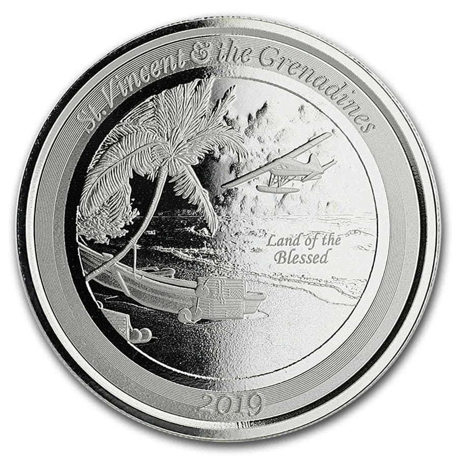2019 St. Vincent & The Grenadines 1 oz Silver Seaplane BU