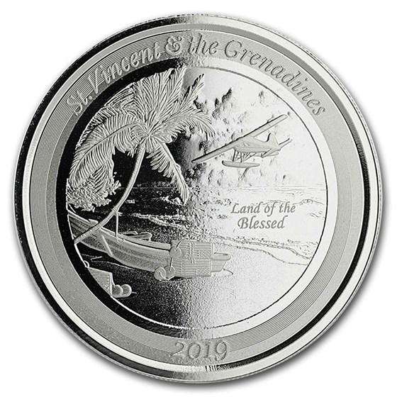 2019 St. Vincent & The Grenadines 1 oz Silver Seaplane BU 2019 St. Vincent & The Grenadines 1 oz Silver Seaplane BU
