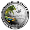 2019 St. Vincent & The Grenadines 1 oz Silver Seaplane (Colored)
