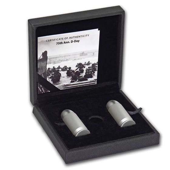 2019 Tanzania 2-Coin 1 oz Silver 75th Anniversary D-Day Bullet 2019 Tanzania 2-Coin 1 oz Silver 75th Anniversary D-Day Bullet
