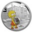 2019 TUV 1 oz Silver Colorized The Simpsons: Lisa Colorized Proof