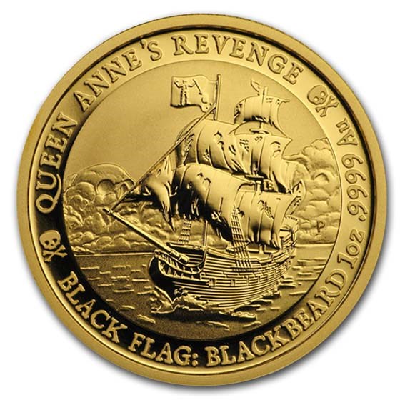 2019 Tuvalu 1 oz Gold Black Flag (Queen Anne's Revenge) 2019 Tuvalu 1 oz Gold Black Flag (Queen Anne's Revenge)