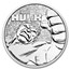 2019 Tuvalu 1 oz Silver $1 Marvel Series Hulk BU
