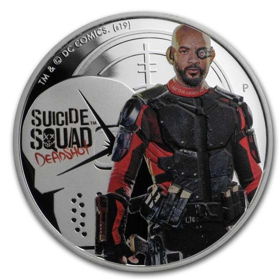 2019 Tuvalu 1 oz Silver Suicide Squad Deadshot Proof 2019 Tuvalu 1 oz Silver Suicide Squad Deadshot Proof