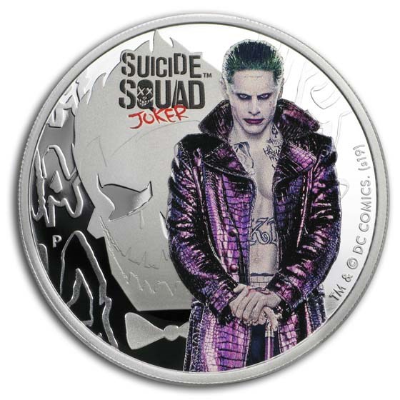 2019 Tuvalu 1 oz Silver Suicide Squad Joker Proof 2019 Tuvalu 1 oz Silver Suicide Squad Joker Proof