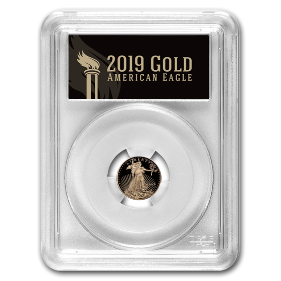 2019-W 1/10 oz American Gold Eagle PR-70 PCGS (FS, Black Label) 2019-W 1/10 oz American Gold Eagle PR-70 PCGS (FS, Black Label)