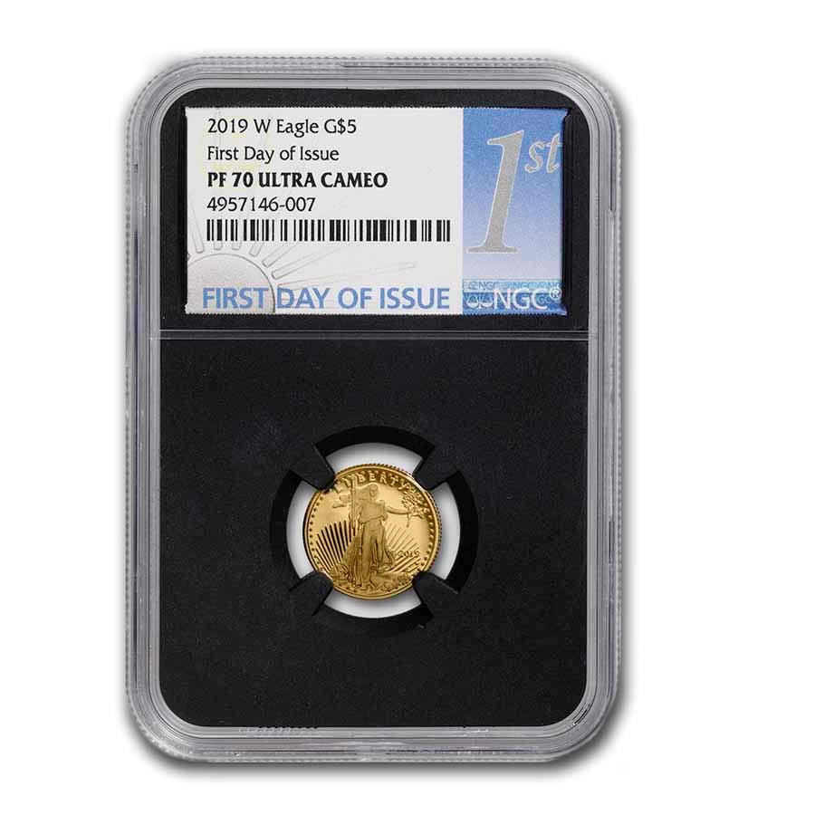 2019-W 1/10 oz Proof American Gold Eagle PF-70 NGC (FDI)