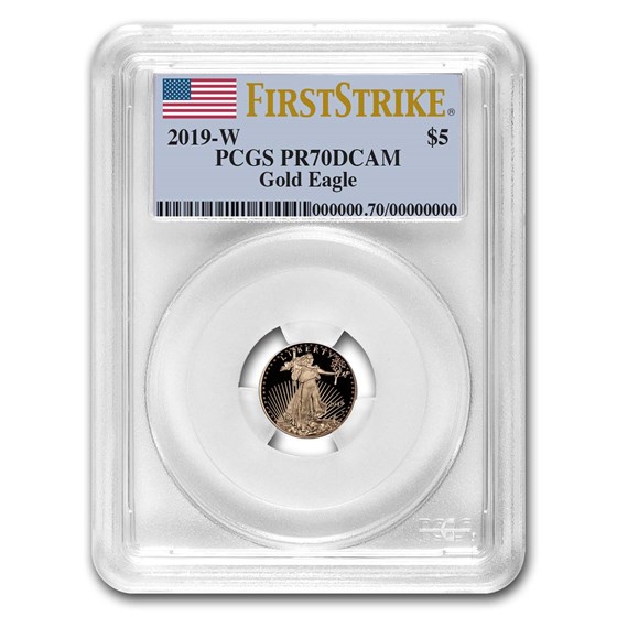 2019-W 1/10 oz Proof American Gold Eagle PR-70 PCGS (FS) 2019-W 1/10 oz Proof American Gold Eagle PR-70 PCGS (FS)