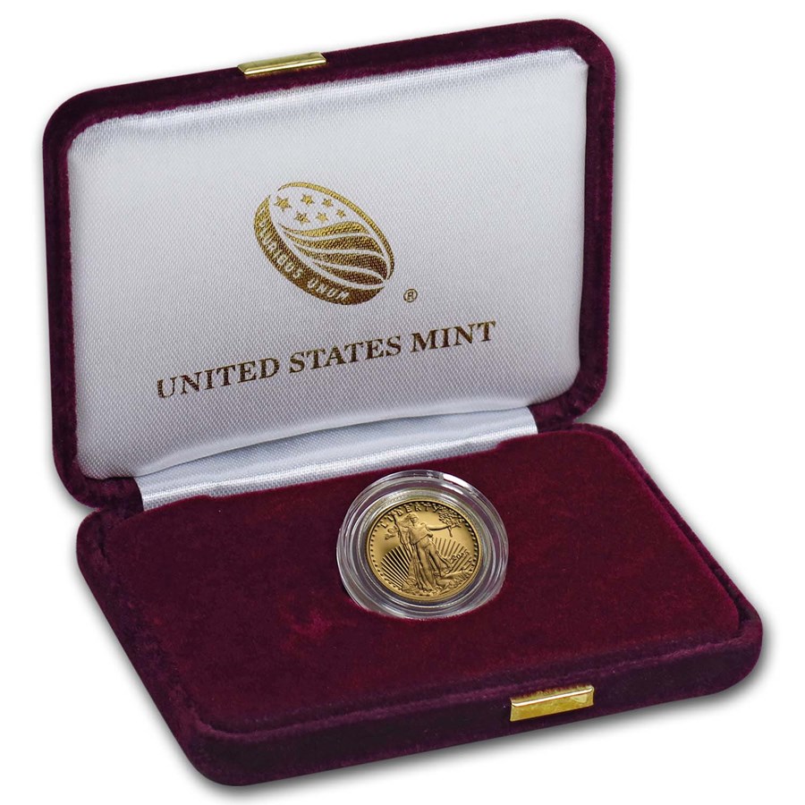 2019-W 1/10 oz Proof American Gold Eagle (w/Box & COA)